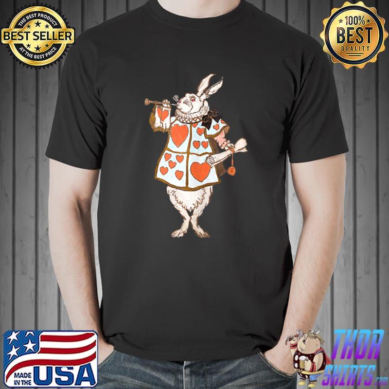 White Rabbit Children's Book Wonderland Character T-shirt