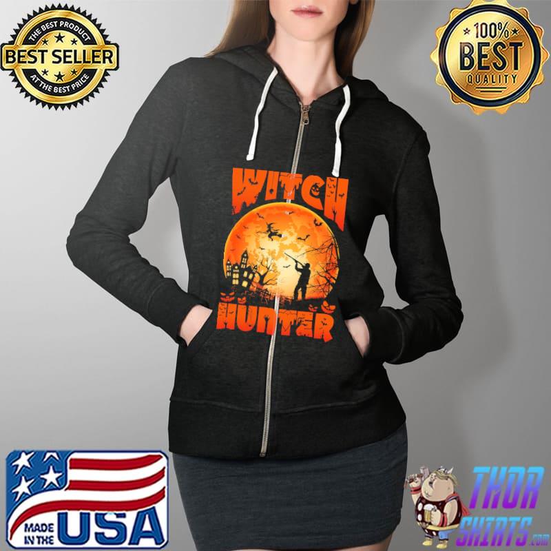 Witch Hunter Halloween Shirt Full Zip Hooded