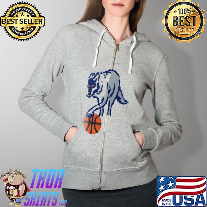 Wolf Basketball Shirt Full Zip Hooded