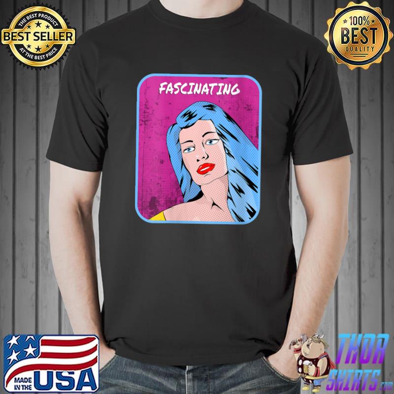 Womens Retro poster style Fascinating T-Shirt