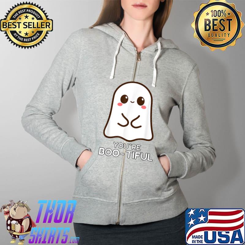 You are Boo-tiful – Halloween Trick or Treat Ghost T-Shirt Full Zip Hooded