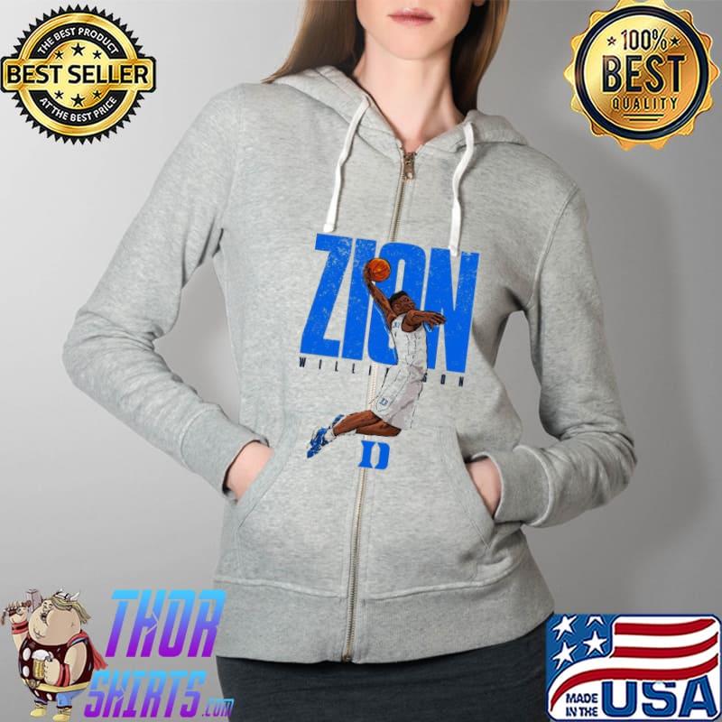 Zion Williamson Basketball Shirt Full Zip Hooded