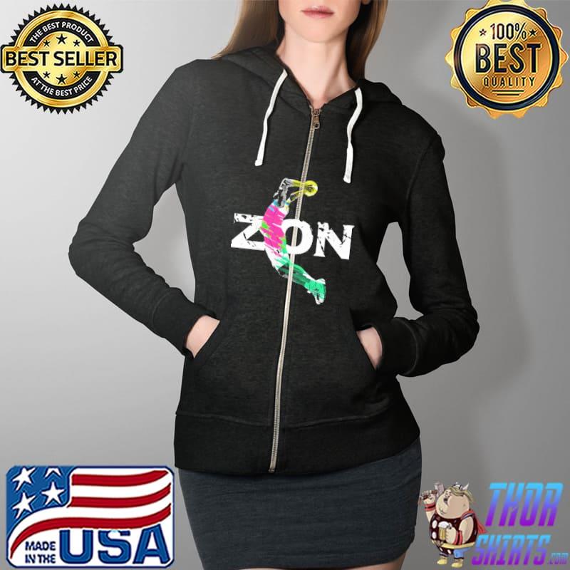Zion Williamson Colorful Shirt Full Zip Hooded