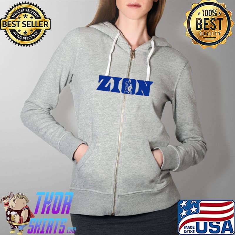 Zion Williamson Duke Blue Devils Shirt Full Zip Hooded