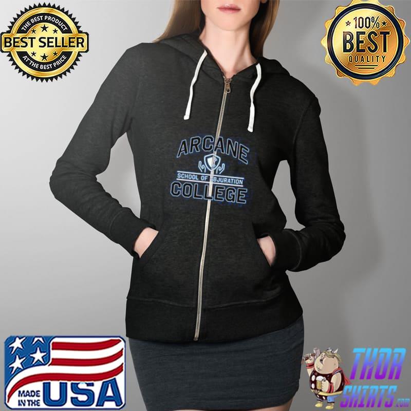 Arcane School Of Abjuration College Shirt Full Zip Hooded