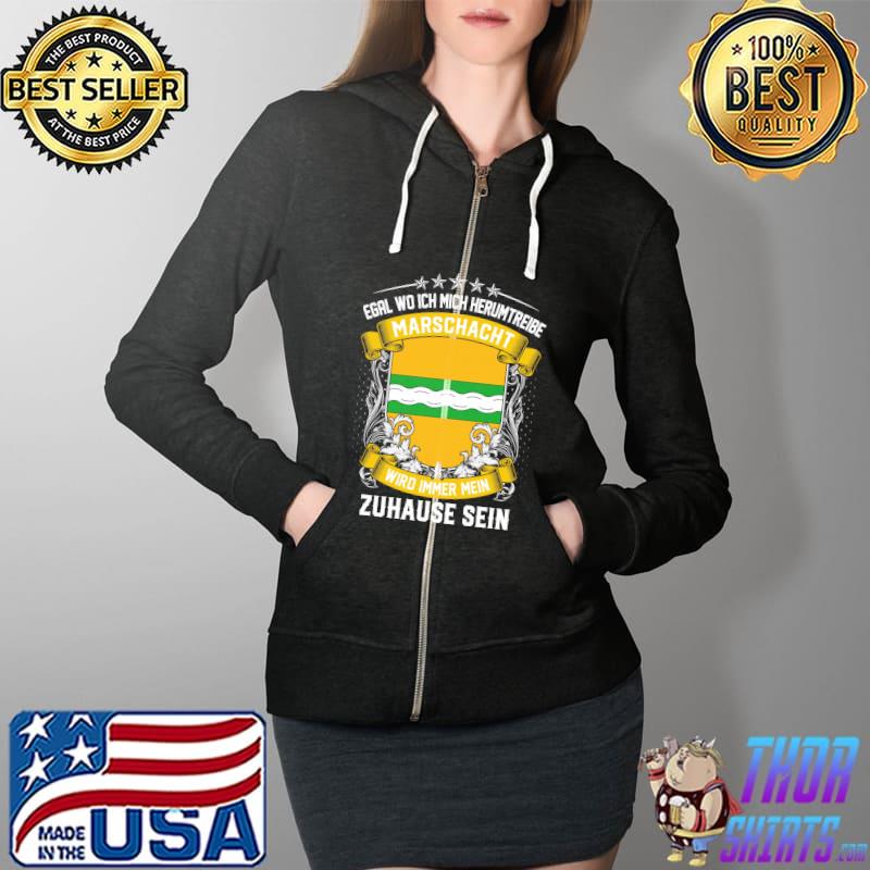 Awesome egal Wo Ich Mich Herumtreibe Marschacht Wird Immer Mein Zuhause Sein Shirt Full Zip Hooded