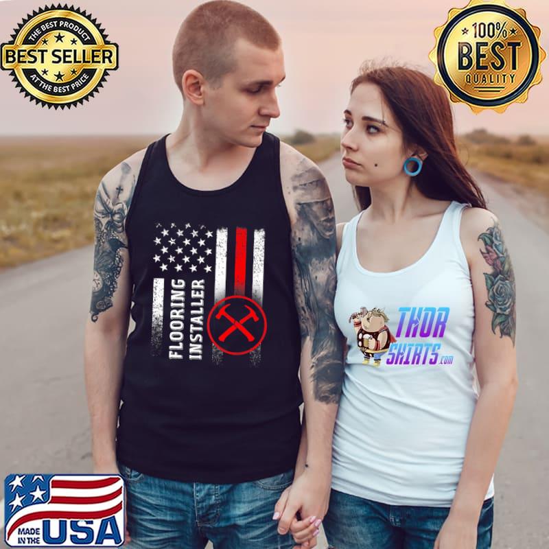 Awesome flooring Installer Contractor Floor Installation Premium T-Shirt Tank Top