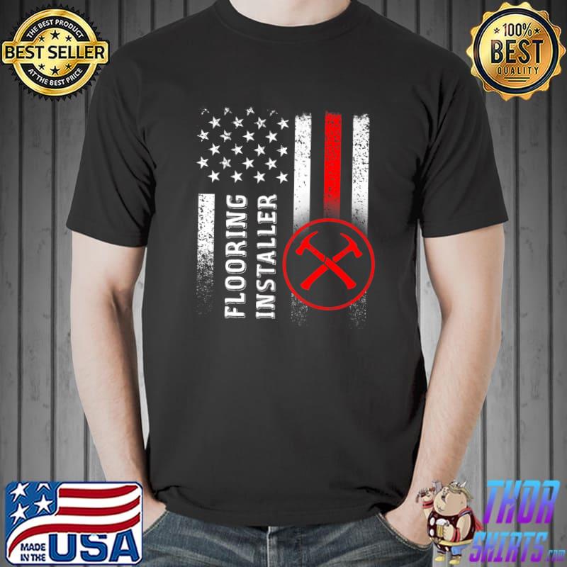 Awesome flooring Installer Contractor Floor Installation Premium T-Shirt Unisex