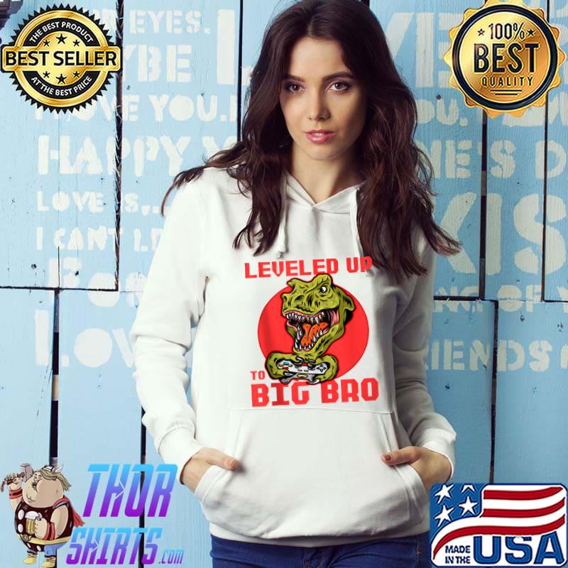 Awesome Funny Leveled up to Big Bro Gamer Gaming Lovers Brother T-shirt