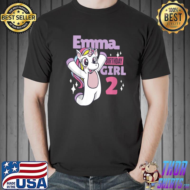 Awesome kids Emma's birthday for her 2th birthday T-Shirt Unisex