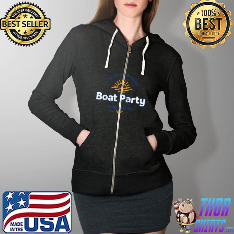 Awesome lake Havasu Drinking and Debauchery Boat Lake Havasu T-Shirt Full Zip Hooded