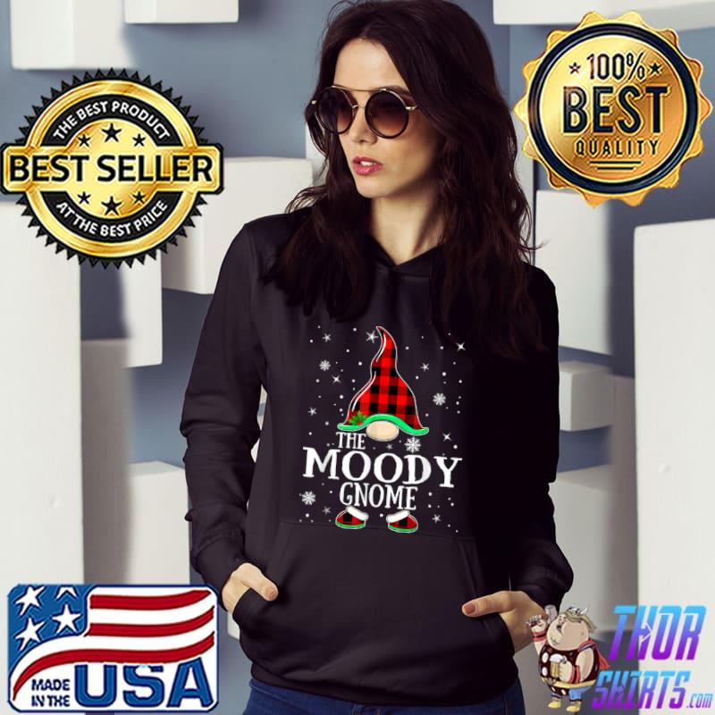 Awesome Moody Gnome Buffalo Plaid Matching Family Christmas Pajama T Shirt