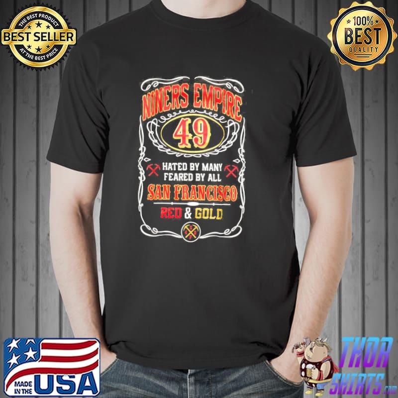 Awesome Niners Empire 49ers San Francisco Red & Gold Black Shirt -  Guineashirt Premium ™ LLC