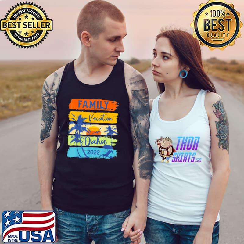 Awesome Oahu Hawaii Hawaiian Vacation 2022 Matching Family Group T-Shirt Tank Top