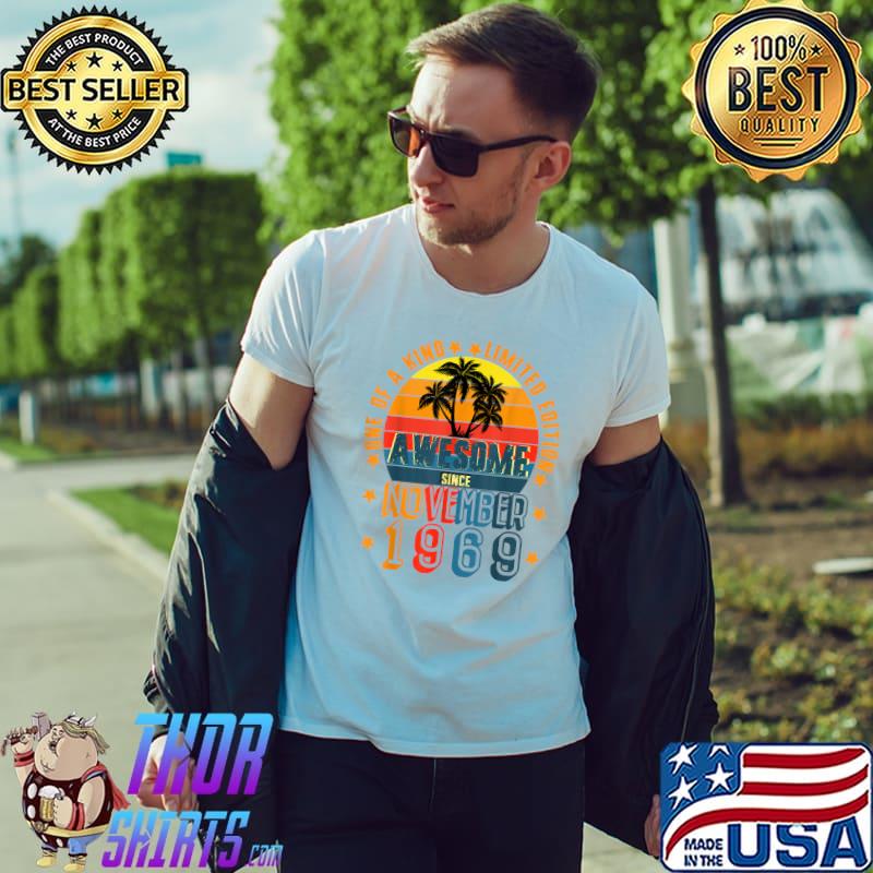 Awesome Since November 1969 Vintage 52th Birthday T-Shirt Unisex