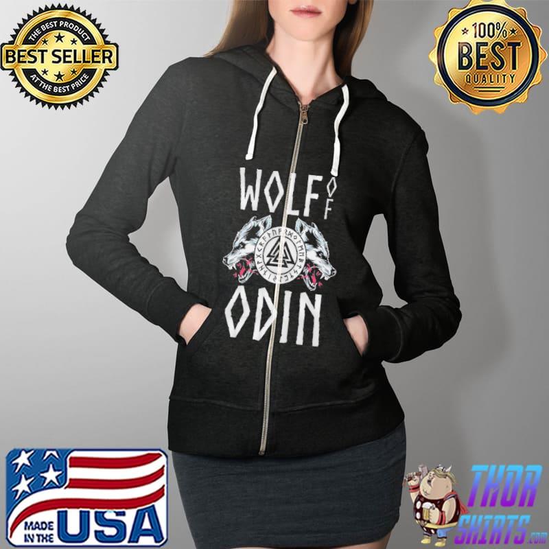 Awesome Wolf Odin Shirt Full Zip Hooded