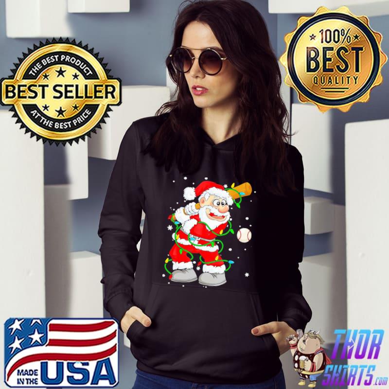 Baseball Santa Claus Christmas Shirt