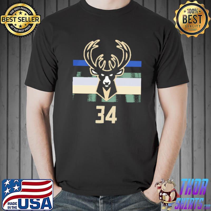 Best 34 Giannis Antetokounmpo Milwaukee Bucks Shirt Unisex