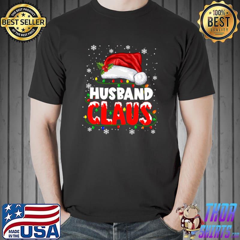 Best husband Claus Christmas Famiy Matching Pajamas Team Santa T-Shirt Unisex