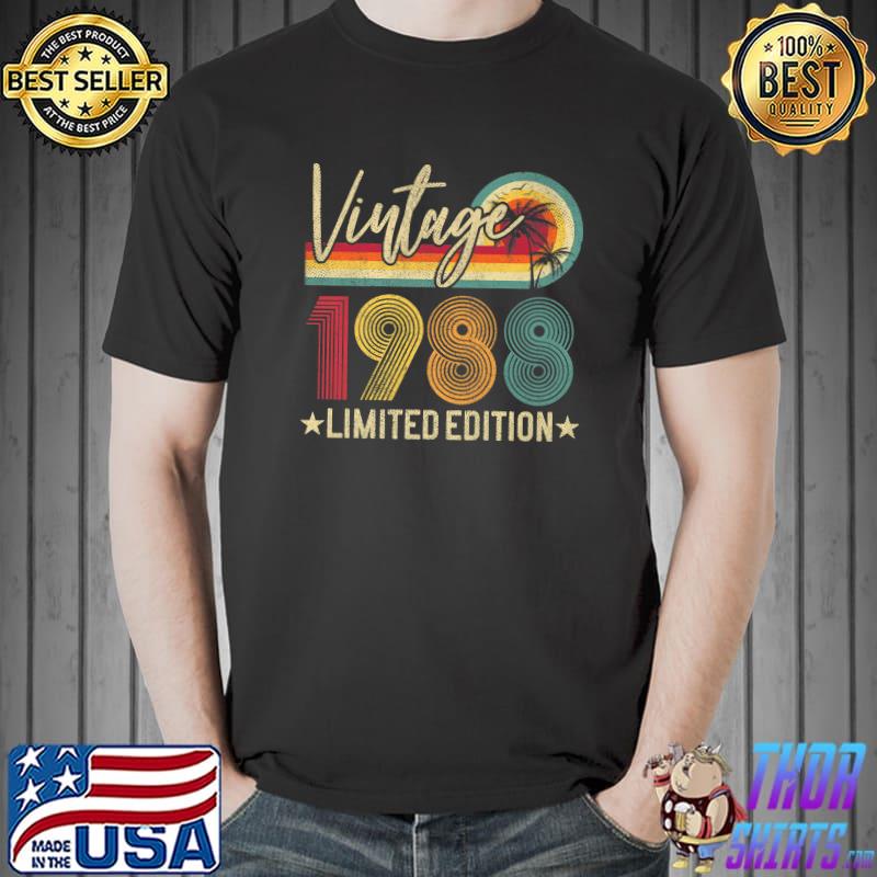 Best limited Edition 1988 34th Birthday Gift Vintage 34 Years Old T-Shirt Unisex