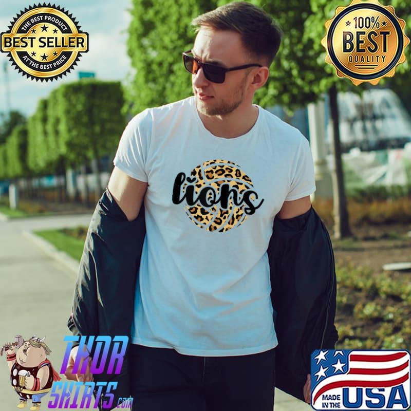 Best lions Volleyball Team Leopard Mascot School T-Shirt Unisex