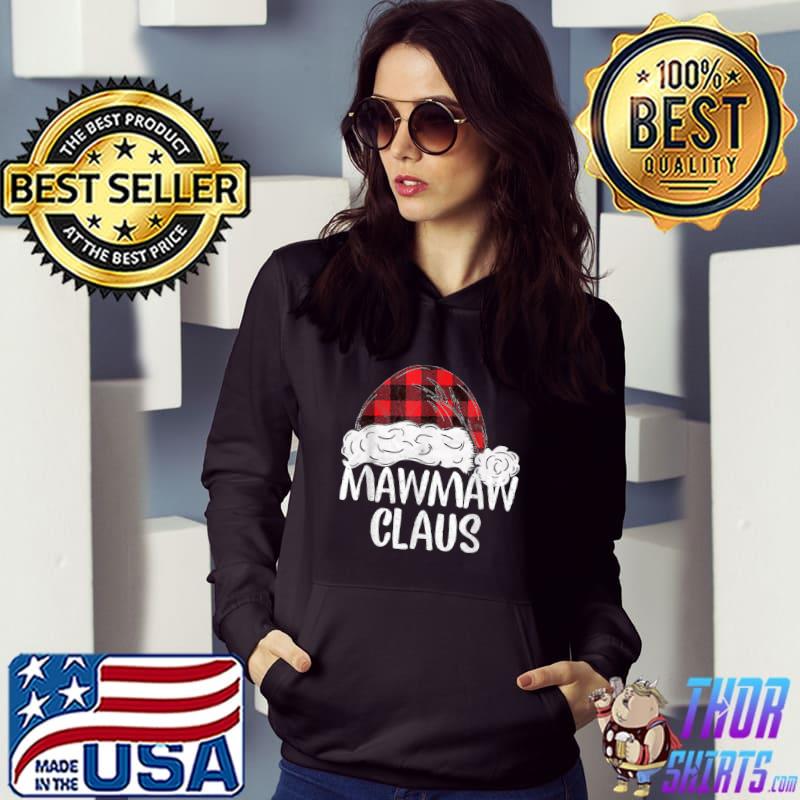 Best Red Plaid Mawmaw Claus Santa Xmas Family Matching Christmas T Shirt