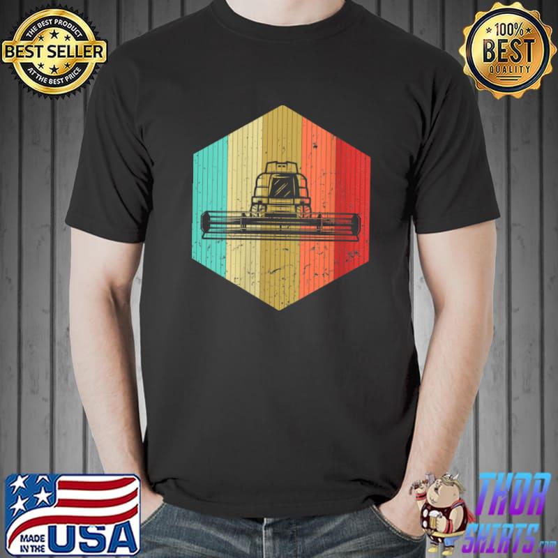 Best retro Farmer Tractor Vintage Farmer Tractor Silhouette T-Shirt Unisex