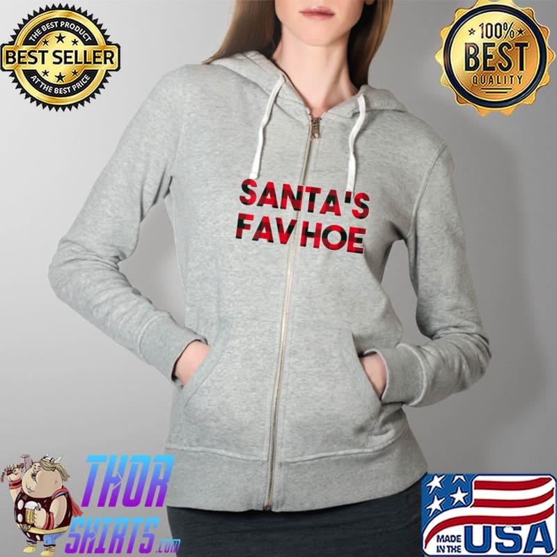 Best santa's Fav Hoe Christmas Girlfriend Xmas Couples Naughty T-s Full Zip Hooded