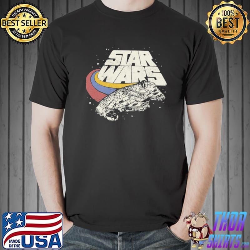 Best Star Wars Falcon Ship Three Stripes Shirt Unisex