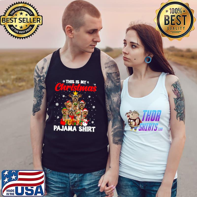 Best this Is My Christmas Pajama Yorkshire Terrier Dog Xmas Tree T-s Tank Top