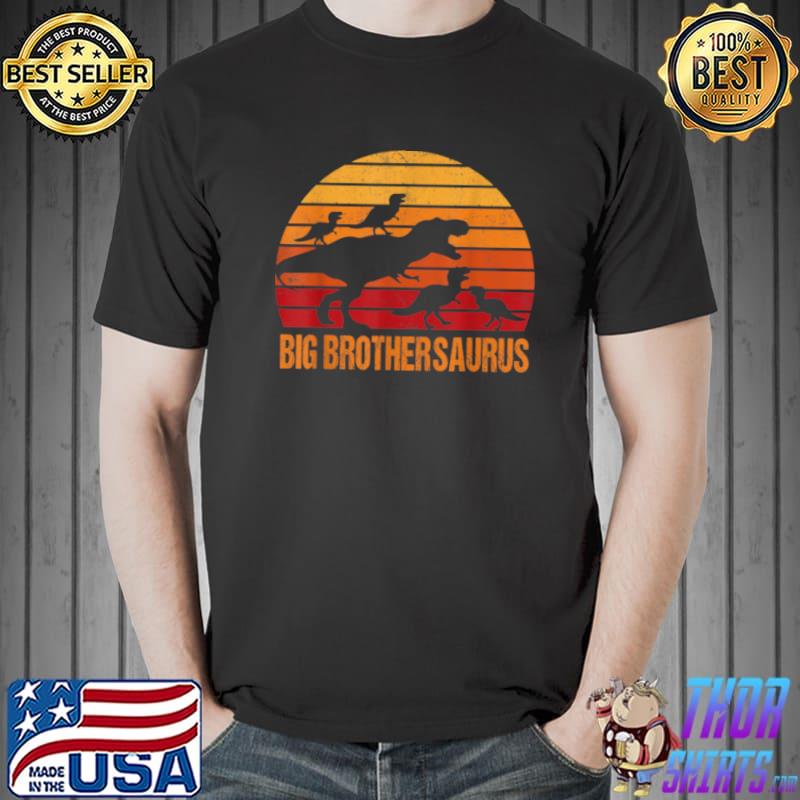 Big Brother Dinosaur Big Brothersaurus 4 four kids Gift T Shirt Unisex