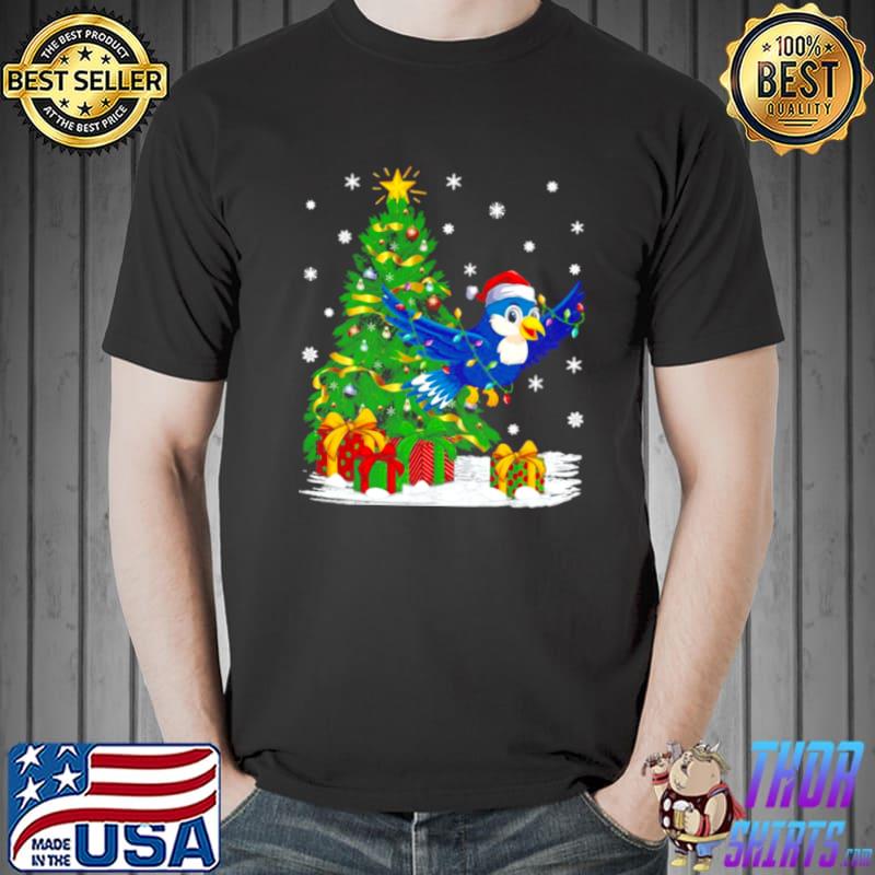 Bluebirds Bird Matching Santa Bluebirds Christmas Sweater T s Unisex