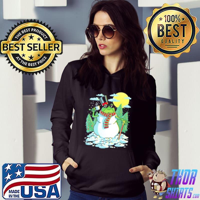 Boomerna merch snowfrog shirt.