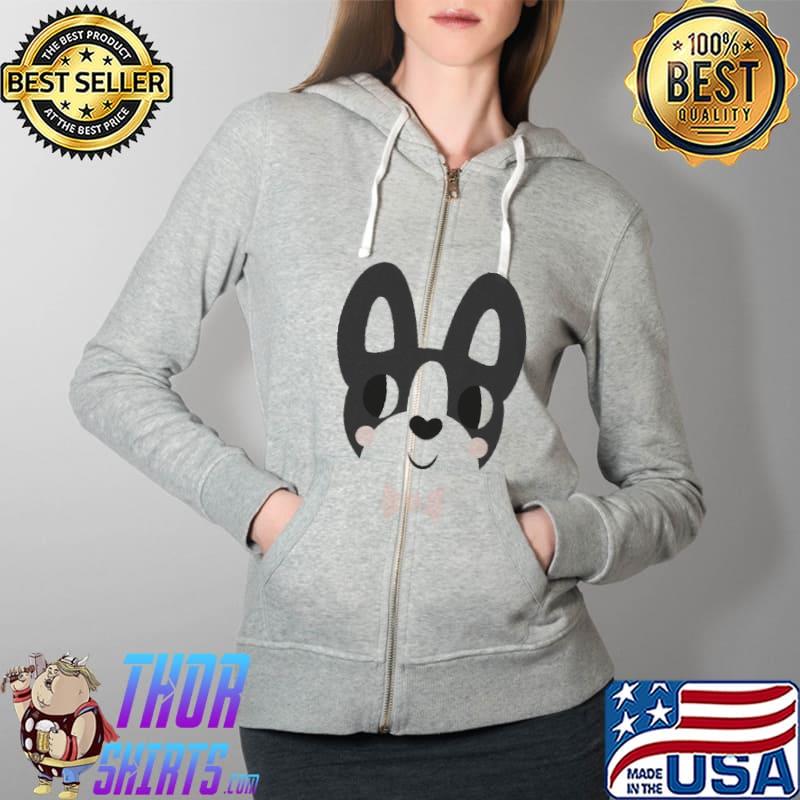 Boston Terrier Wearing A Bow Tie Shirt Full Zip Hooded