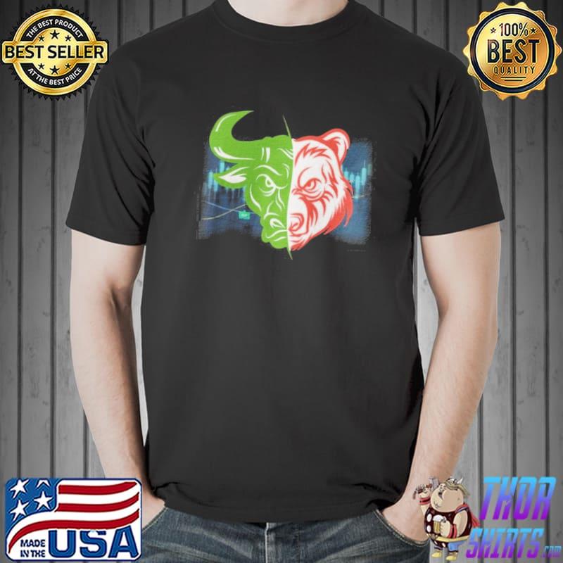 Bull and Bear Stock Market Trading Shirt