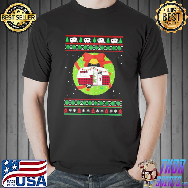 Camping Car Christmas Ugly Shirt Unisex