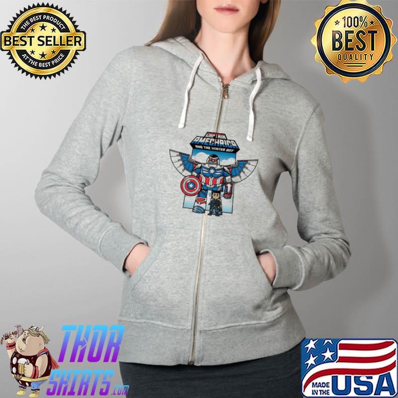 Captain America And The Winter Boy Shirt Full Zip Hooded