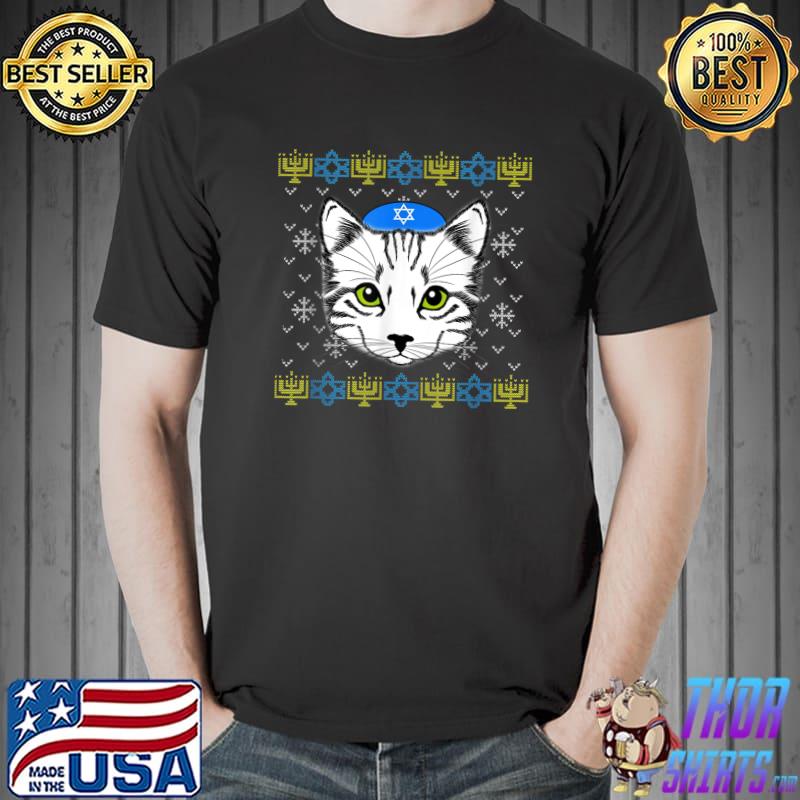 cat hanukkah sweater