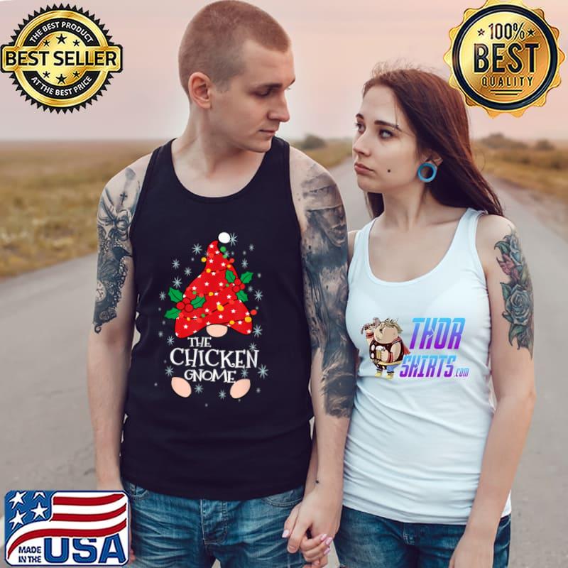 Chicken Gnome Costume Family Matching Funny Christmas Pajama T Shirt Tank Top