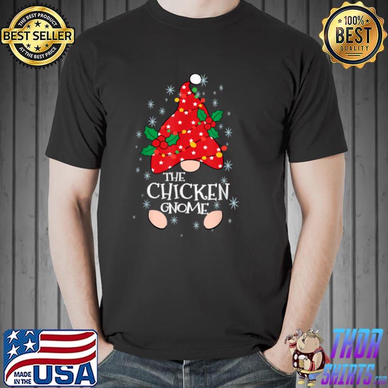 Chicken Gnome Costume Family Matching Funny Christmas Pajama T Shirt Unisex