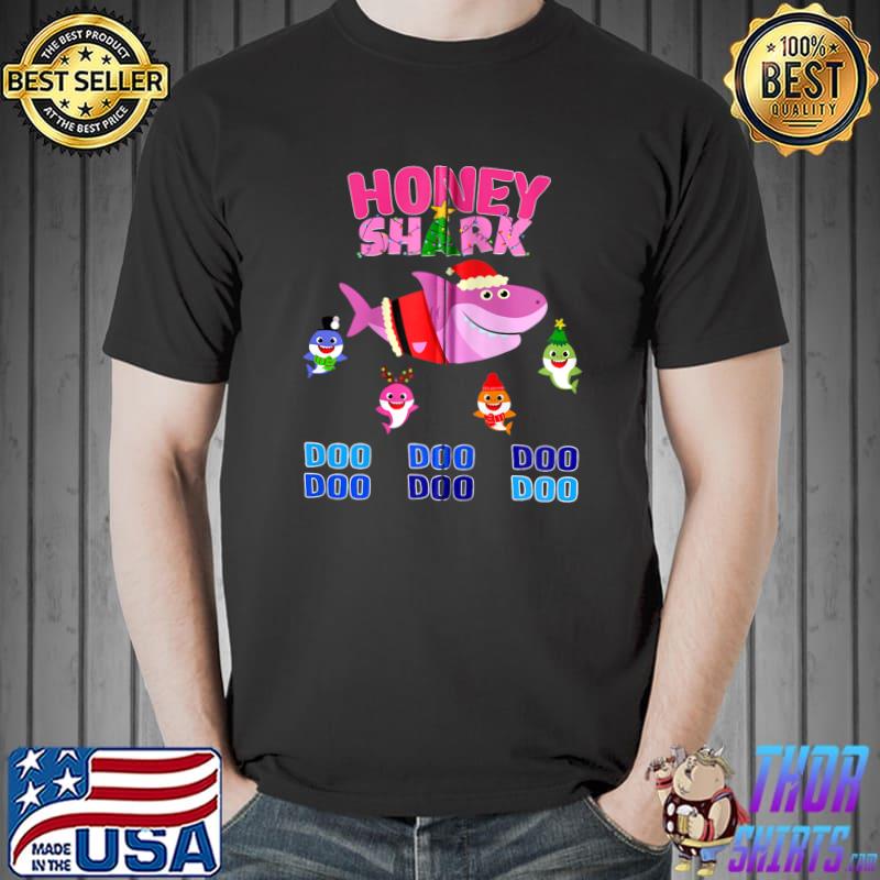 Christmas Honey Shark Doo Doo Funny Xmas Graphics T-s Unisex