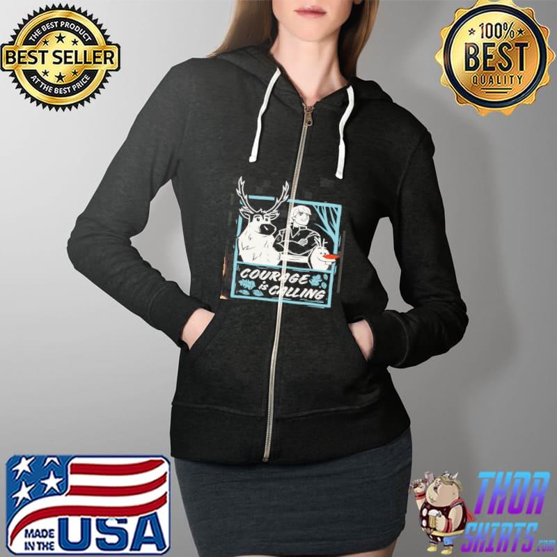 Courage Is Calling Olaf Shirt Full Zip Hooded