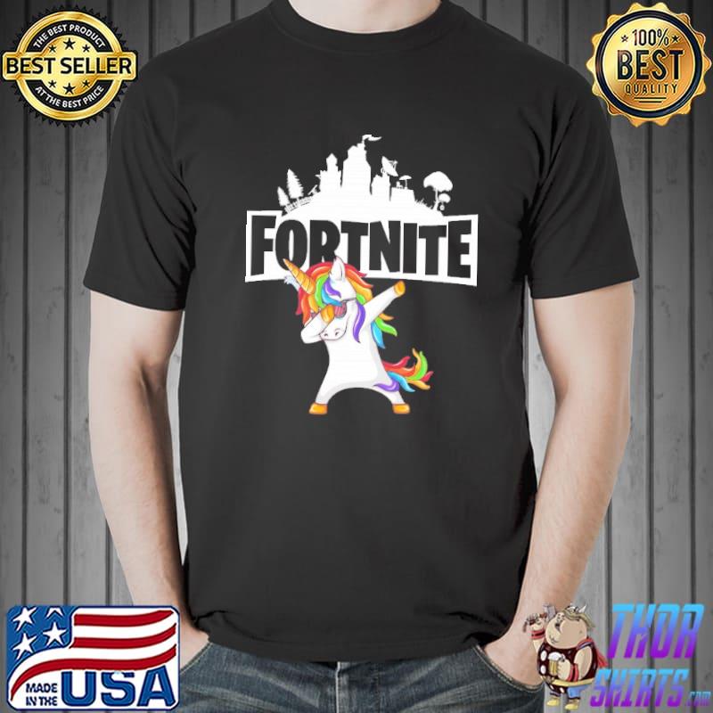 Dabbing Unicorn Fortnite Battle Royale Hip Hop Shirt Unisex