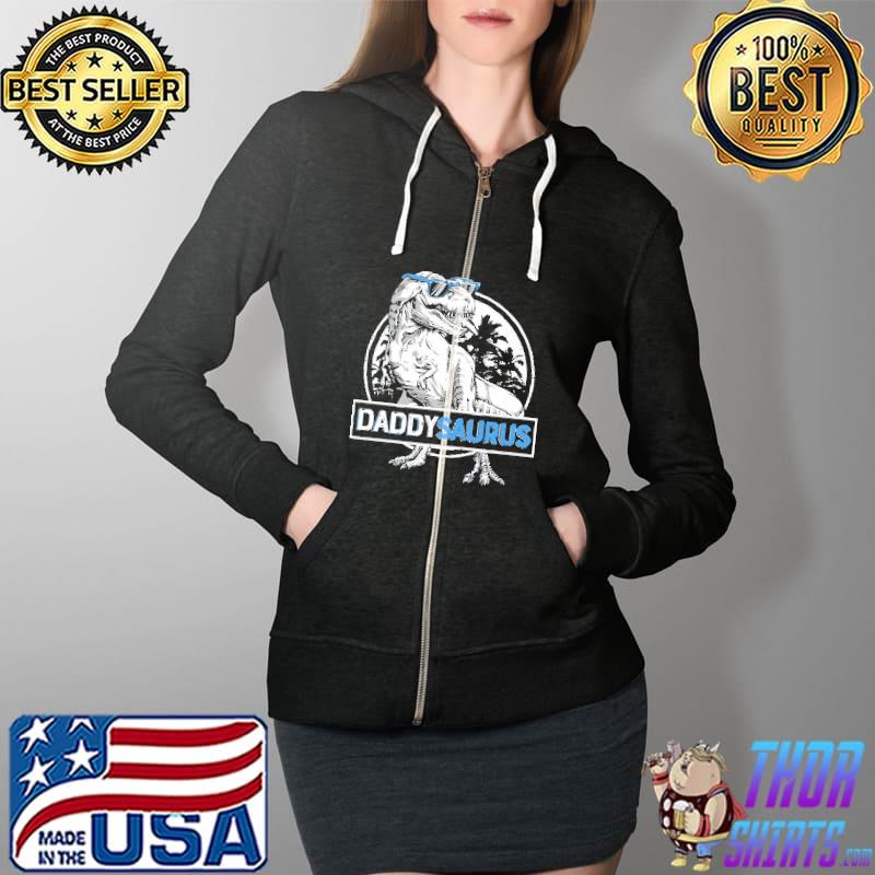 Daddysaurus Jurassic Park Dinosaur Father’s Day Shirt Full Zip Hooded
