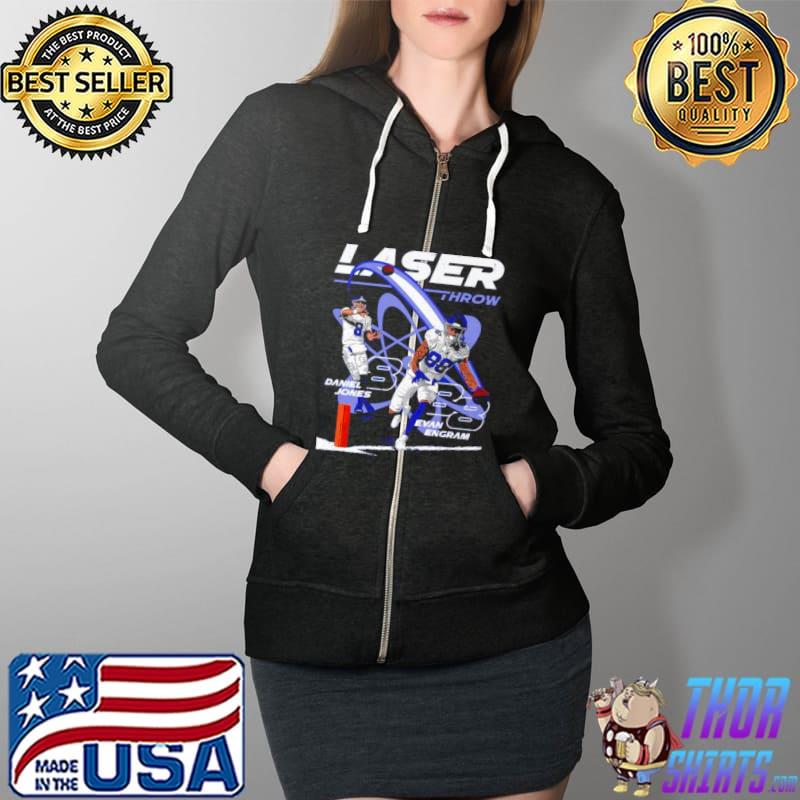 Daniel Jones and Evan Engram Laser Throw s Full Zip Hooded