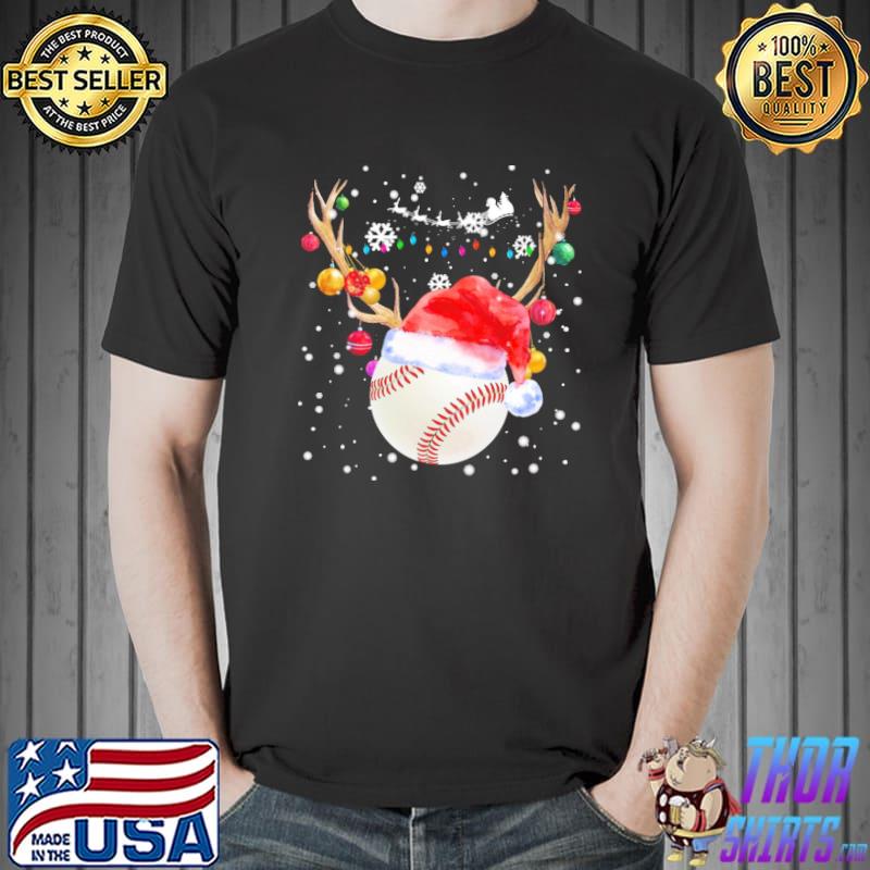 Deer Baseball Christmas Hat Shirt Unisex