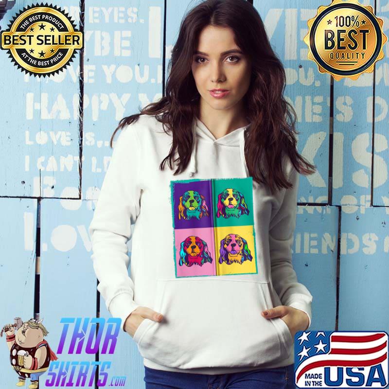 Dog Lover I Pop Art Cavalier King Charles Spaniel T-shirt