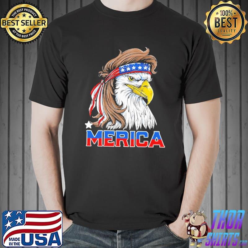 Eagle Mullet 4th Of July Merica American Flag USA Shirt Unisex