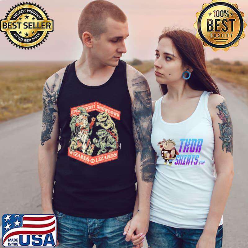 Fight Showdown Wizerds Lizard Shirt Tank Top