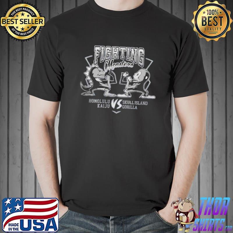 Fighting Monsters Honolulu Kaiju Skullisland Gorilla Shirt Unisex